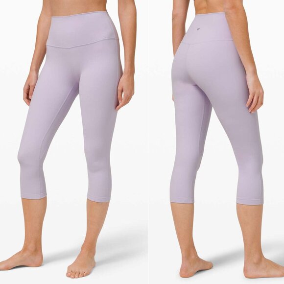 Lululemon Lavender Dew High Rise Align 21” Crop Leggings 37655 - Picture 1 of 11
